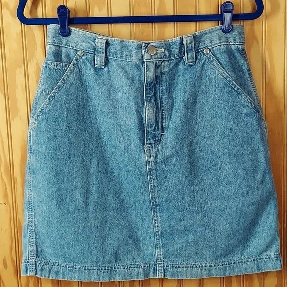 Lee riveted dungarees Jean skirt - Picture 2 of 5